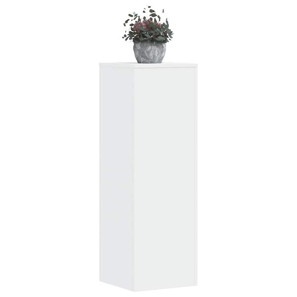 vidaXL Plant Stand White 33x33x100 cm Engineered Wood