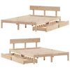 vidaXL Bed Frame without Mattress 160x200 cm Solid Wood Pine