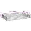 vidaXL Dog Kennel Silver 15 m&sup2; Steel