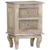 vidaXL Bedside Cabinet 40x30x55 cm Solid Mango Wood
