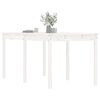 vidaXL Garden Table White 159.5x82.5x76 cm Solid Wood Pine