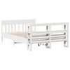 vidaXL Bed Frame without Mattress White 140x190 cm Solid Wood Pine