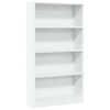 vidaXL Bookcase White 80x24x143 cm Engineered Wood