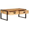 vidaXL Coffee Table 100x54x40 cm Solid Wood Mango and Iron