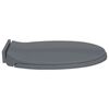 vidaXL Soft-Close Toilet Seat Grey Oval