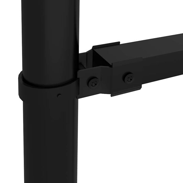 vidaXL Garden Fence with Spear Top Steel 1070x175 cm Black