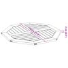 vidaXL Table Top 70x70x2 cm Octagonal Solid Wood Acacia