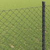 vidaXL Chain Link Fence Grey 25 x 0.8 m Steel