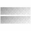vidaXL Stair Tread 2 pcs 80 x 20 cm Silver Aluminium Rectangular