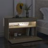 vidaXL Bedside Cabinet & LED Lights 2 pcs Sonoma Oak 60x35x40 cm