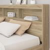 vidaXL Bookcase Bed Sonoma oak 180 x 200 cm Engineered wood