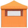 vidaXL Foldable Party Tent Pop-Up with 3 Sidewalls Orange