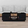 vidaXL Coffee Table Black 100x50x35 cm Solid Wood Pine