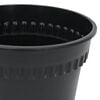 vidaXL Plant Pots 6 pcs Black &Oslash; 17 x 14 cm Plastic