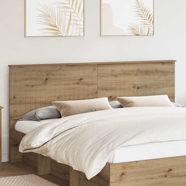 vidaXL Headboard with Headboard Artisan Oak 200 cm Engineered wood