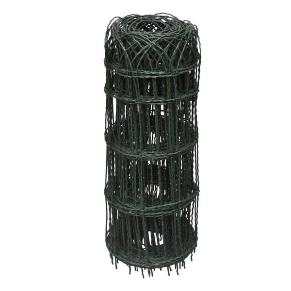 vidaXL Garden Border Fence Powder-coated Iron 10x0.65 m