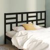 vidaXL Bed Headboard Black 186x4x104 cm Solid Wood Pine