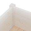 vidaXL Garden Planter White 31x31x70 cm Solid Pinewood