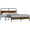 vidaXL Bed Frame Without Mattress 160x200cm Smoked Oak Engineered Wood