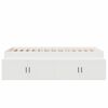 vidaXL Bed Frame with Drawer White 100 x 200 cm Engineered Wood