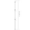 vidaXL Telescopic Tarp Pole with Length of 102-260 cm Aluminum