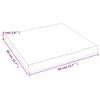 vidaXL Table Top 40x40x(2-4) cm Untreated Solid Wood Live Edge