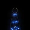 vidaXL LED Christmas Tree on Flagpole 200 LEDs Blue 180 cm