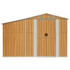 vidaXL Garden Shed Light Brown 277x279x179 cm Galvanised Steel