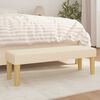 vidaXL Bench Cream 100 x 30 x 30 cm Fabric