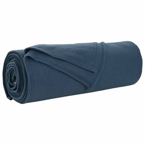 vidaXL Throw Blanket Navy Blue 210 x 140 cm Fleece