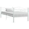 vidaXL Daybed Frame without Mattress White Metal 90x200cm