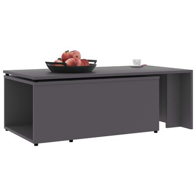vidaXL Coffee Table Grey 150x50x35 cm Engineered Wood