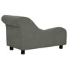 vidaXL Dog Sofa with Pillow Dark Grey 83x44x44 cm Plush