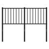 vidaXL Metal Replace Headboard Black 120 cm