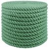 vidaXL Jute Rope 16 mm Green 100% Tossa jute