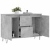 vidaXL Sideboard Concrete Grey 101.5x35x70 cm Engineered Wood