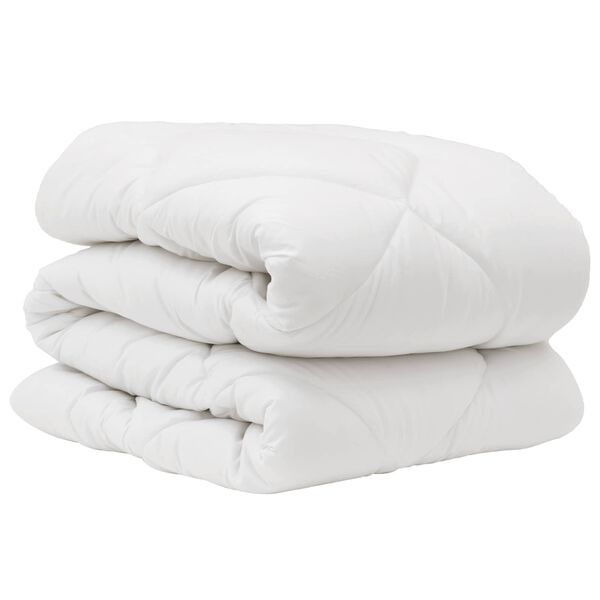 vidaXL Duvet with Pillow 2 pcs White Microfiber