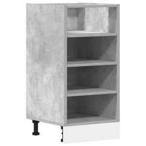 vidaXL Bottom Cabinet Riga Concrete Grey 40x44.5x81.5 cm Engineered Wood