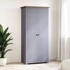 vidaXL Wardrobe Grey 80x50x171.5 cm Solid Pine Panama Range