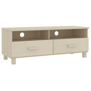 vidaXL TV Cabinet | Honey Brown | Solid Pinewood, MDF | 106x40x40 cm