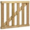 vidaXL Garden Slats Gate Impregnated Pinewood 100x80 cm