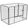 vidaXL Heavy Duty Dog Playpen Black 120x80x70 cm Steel