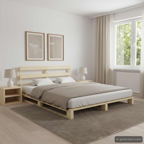 vidaXL Pallet Bed Frame without Mattress 160x200 cm Solid Wood Pine