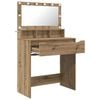 vidaXL Bedroom Dressing Tables Artisan Oak 80 x 39.6 x 135 cm