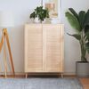 vidaXL Louvred doors 2 pcs Natural 99.3 x 39.4 cm Solid Pine Wood