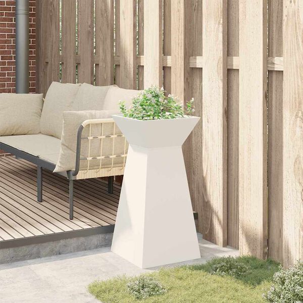 vidaXL Pillar Planter White 35 x 35 x 73 cm