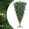 vidaXL Upside-down Artificial Pre-lit Christmas Tree with Ball Set PVC