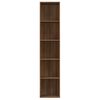 vidaXL Book Cabinet Brown Oak 40x30x189 cm Engineered Wood