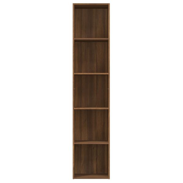 vidaXL Book Cabinet Brown Oak 40x30x189 cm Engineered Wood