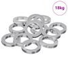 vidaXL Spring Washer 15929 pcs White Iron
